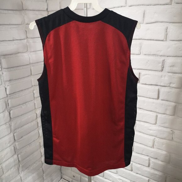 Nike Youth's Size XL (18-20) Red & Black Sleeveless Muscle Shirt - Picture 2 of 8
